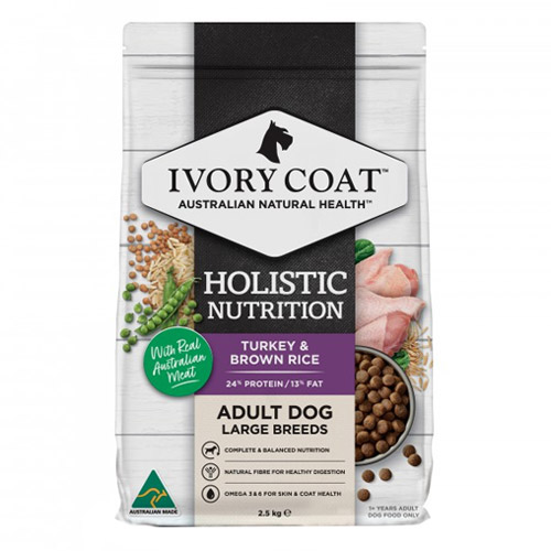 Ivory Coat Dog Adult Large Breed Turkey and Brown Rice