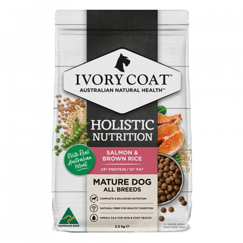 Ivory Coat Dog Mature Salmon and Brown Rice