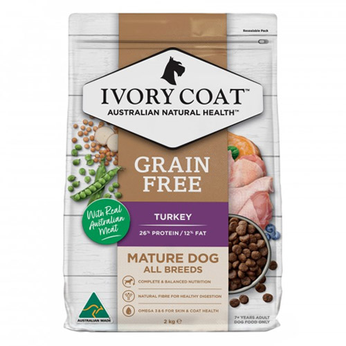 Ivory Coat Dog Senior Grain Free Low Fat Turkey