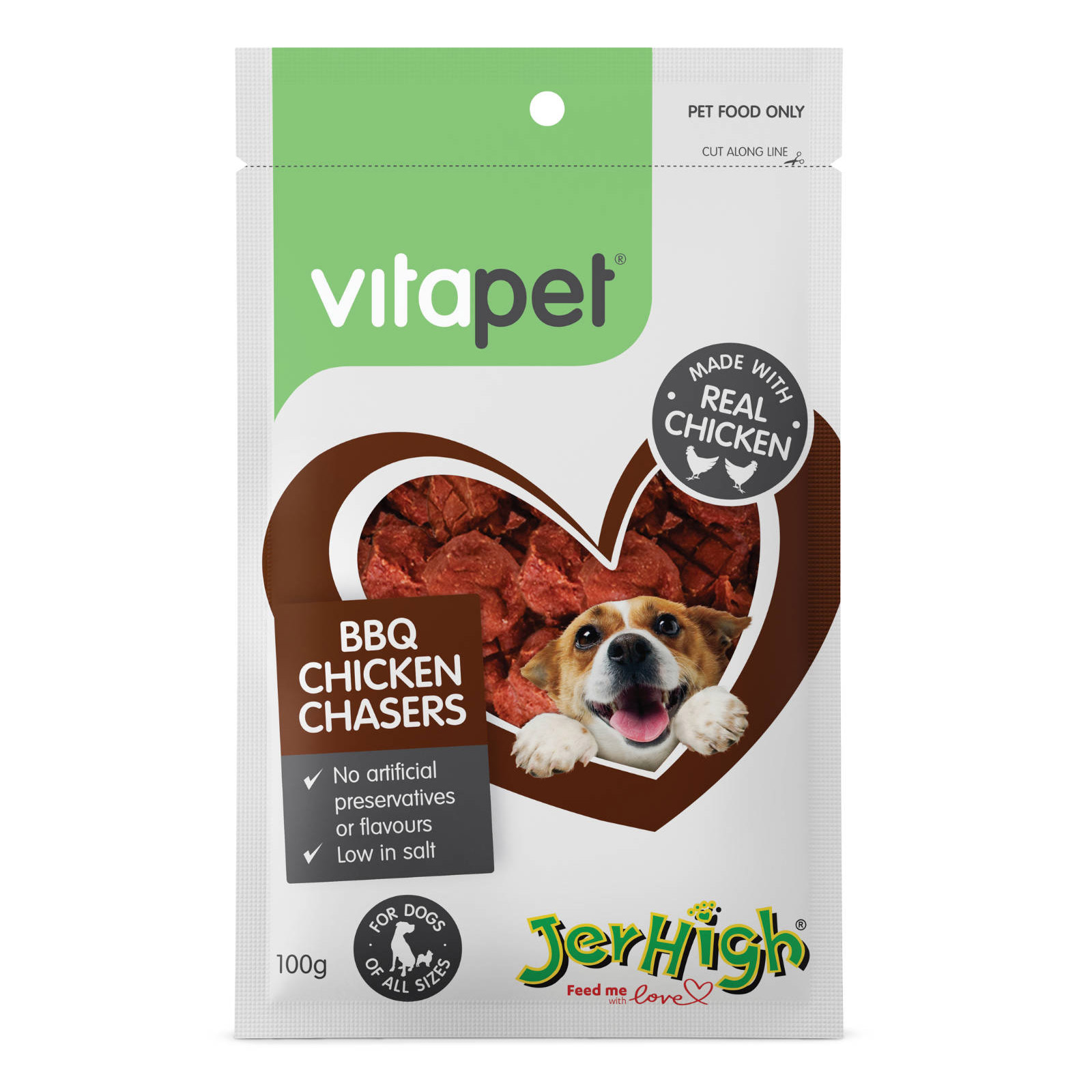 Vitapet Jerhigh BBQ Chicken Chaser 100g for Dogs