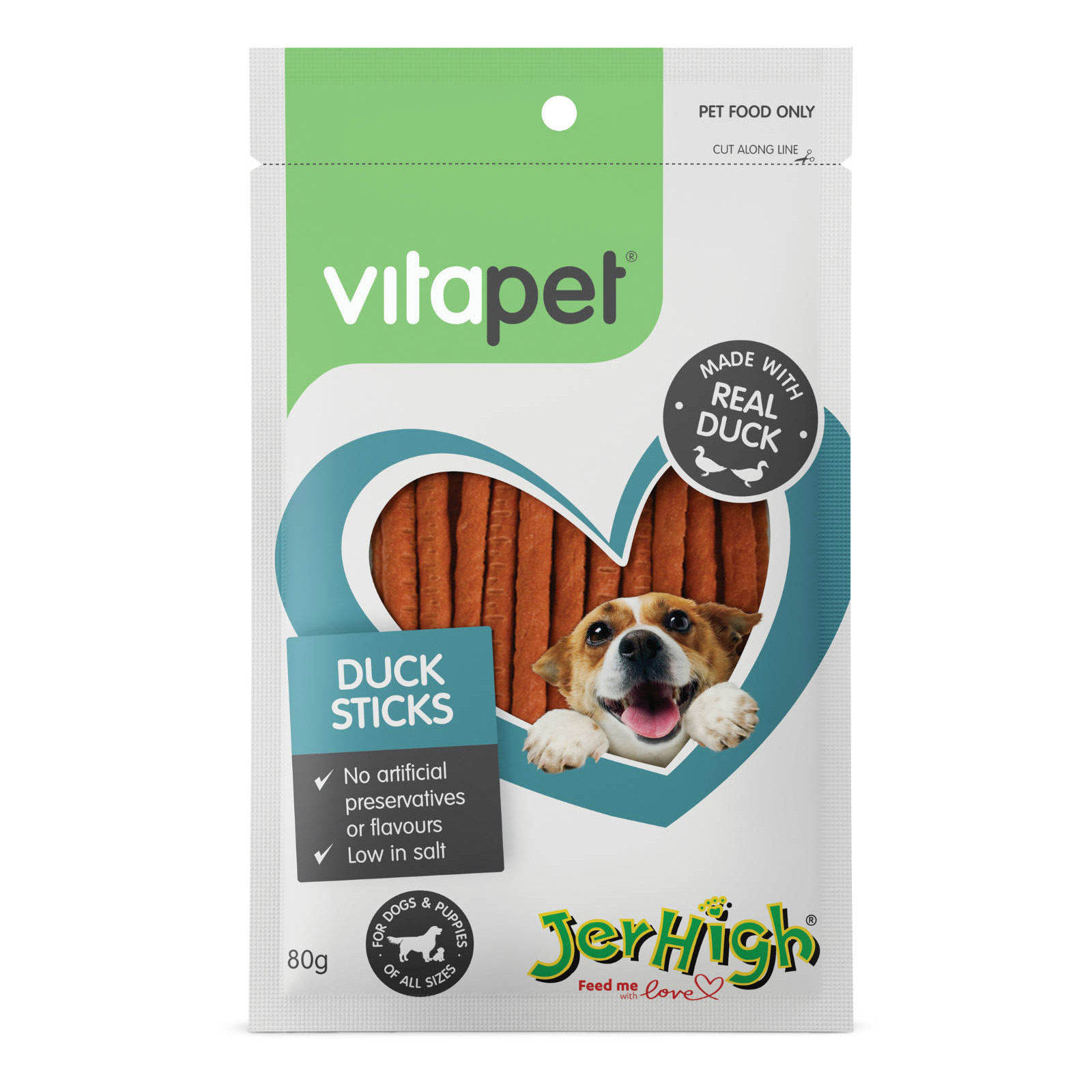 VitaPet Duck Sticks 80g for Dogs