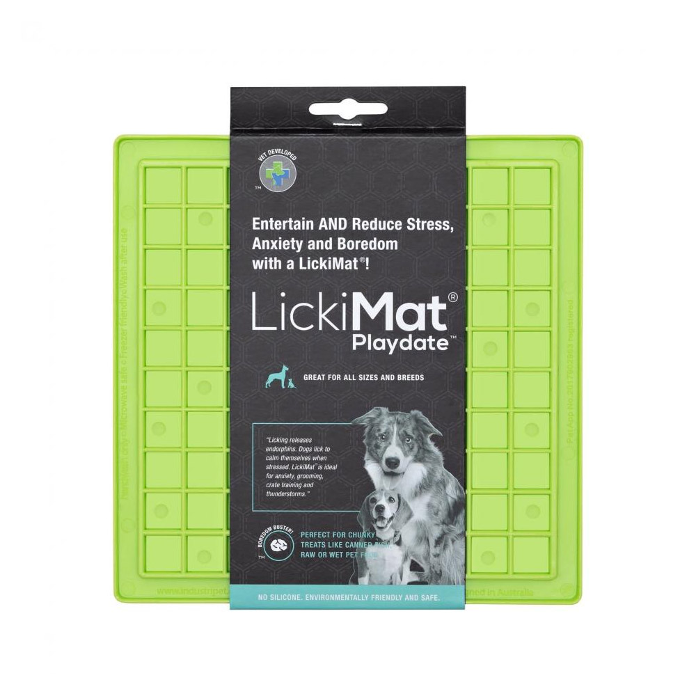 LickiMat Classic Playdate Dog Green