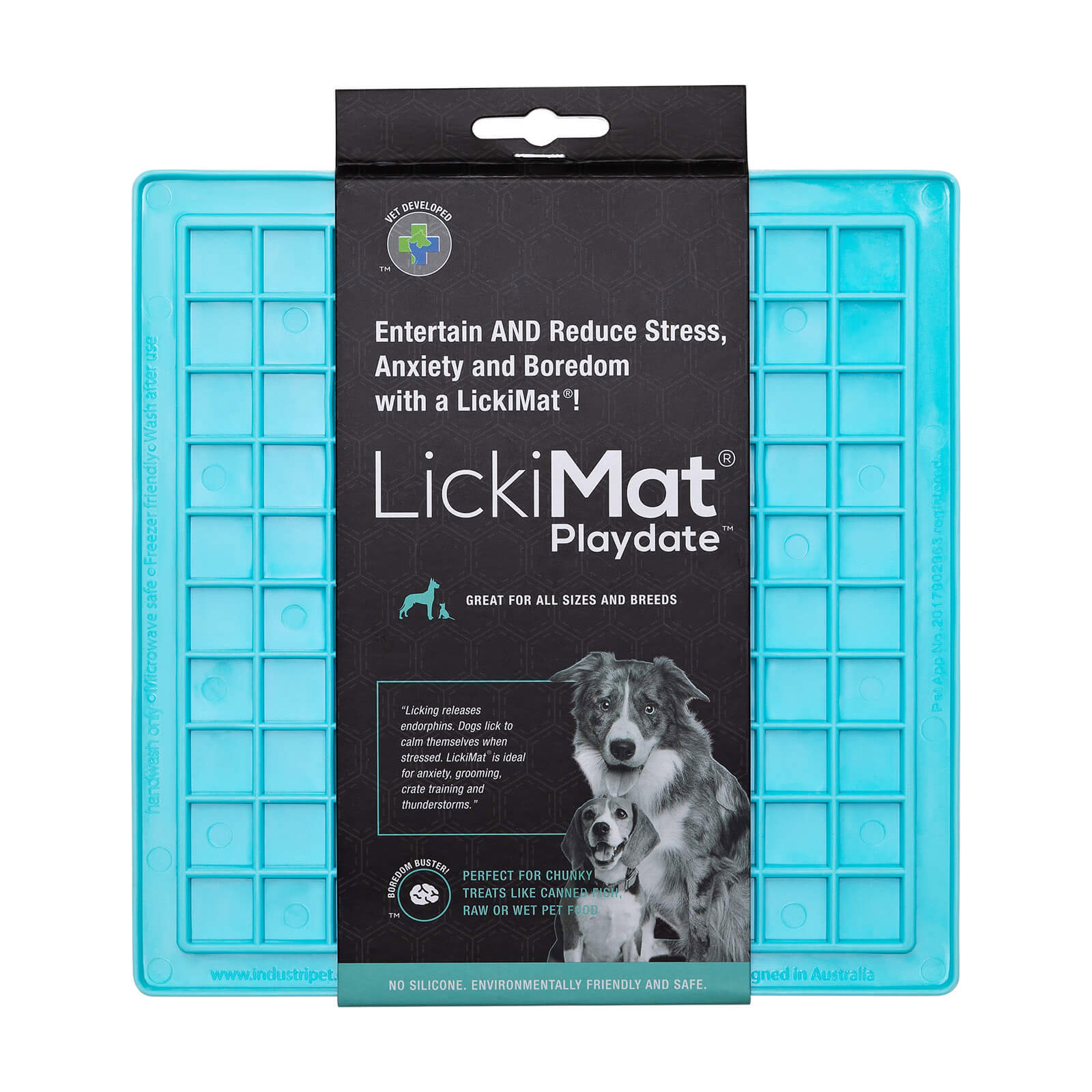 LickiMat Classic Playdate Dog Turquoise