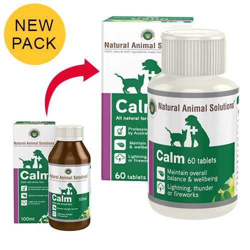 Natural Animal Solutions Calm Tablets for Dogs and Cats