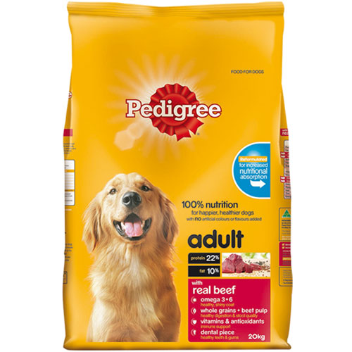 Pedigree Adult with Real Beef Dog Food for Food