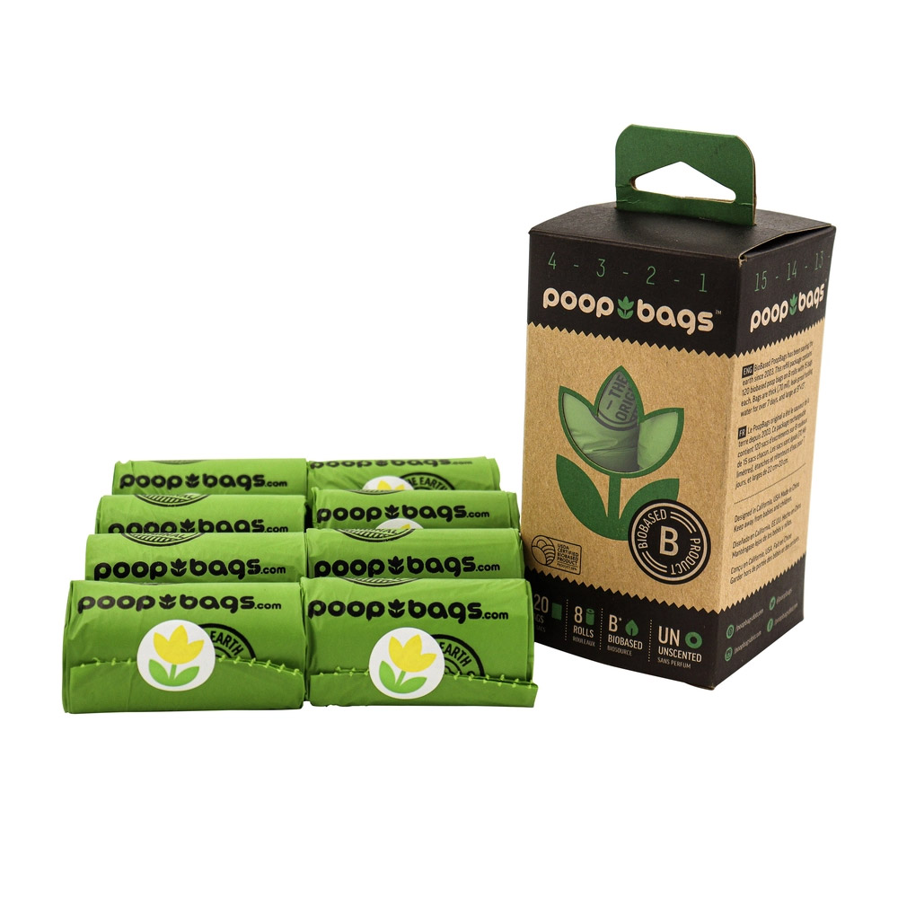 Poop Bags 120 Waste Bags 8 Rolls for Dogs