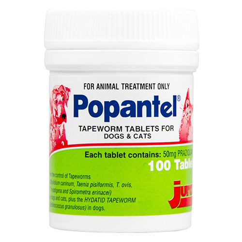 Popantel Tapewormer for Cats and Dogs