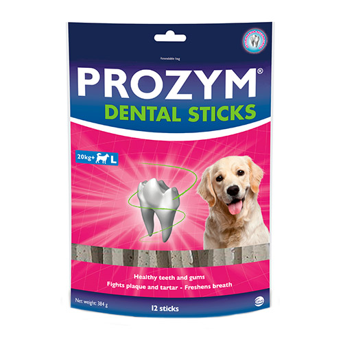 Prozym Dental Sticks for Large Dogs Over 20 kg (12 Pieces)