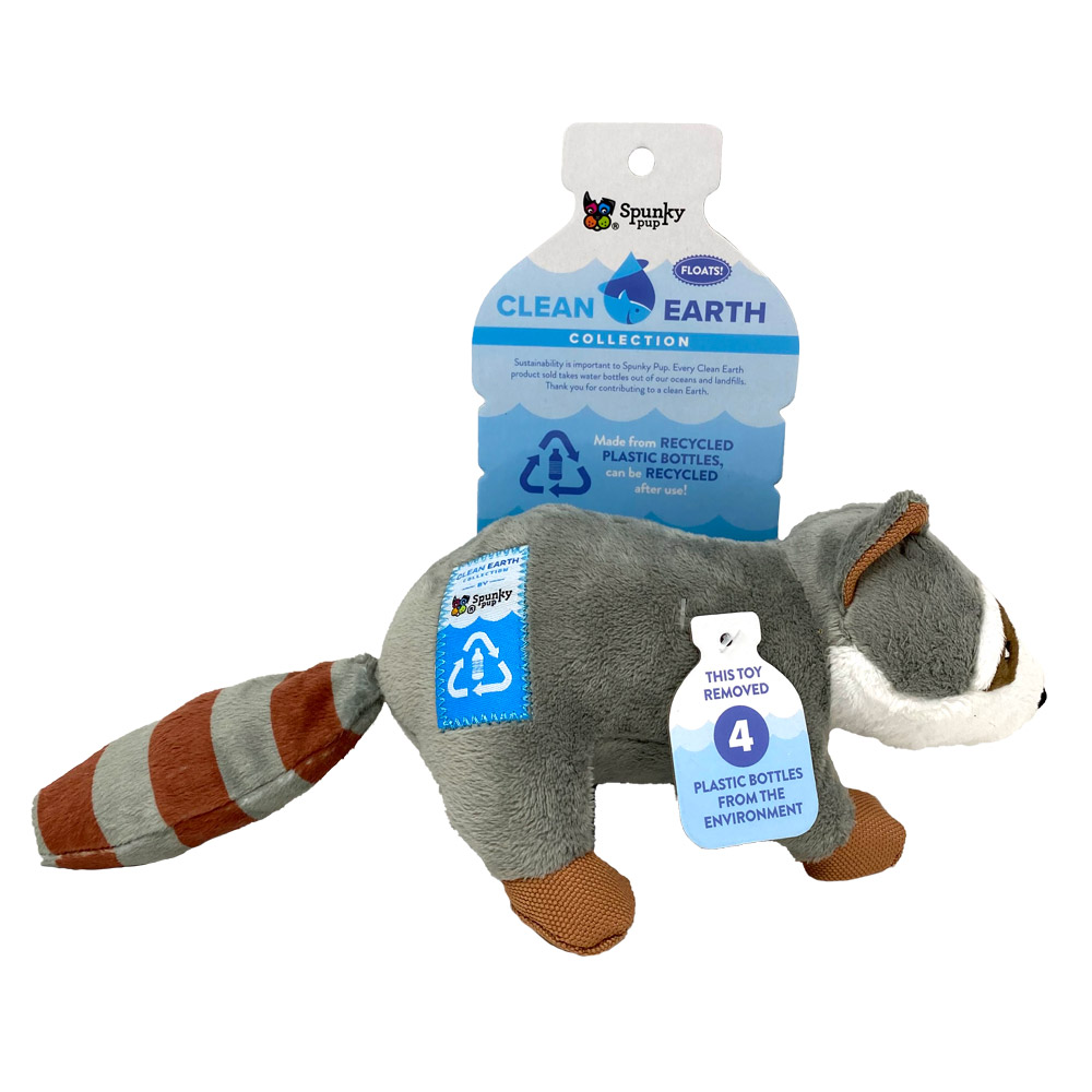 Buy Spunky Pup Clean Earth Racoon Small Free Shipping