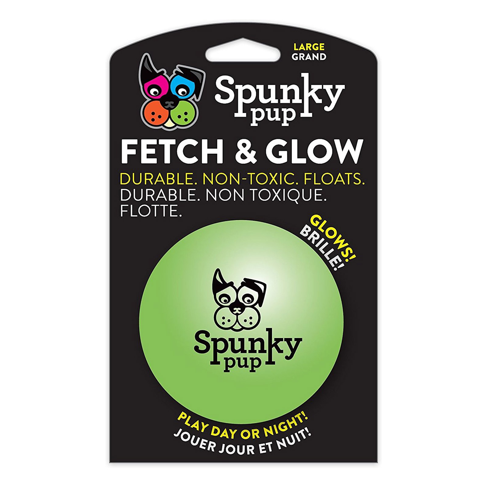 SPUNKY PUP FETCH & GLOW BALL for Dogs