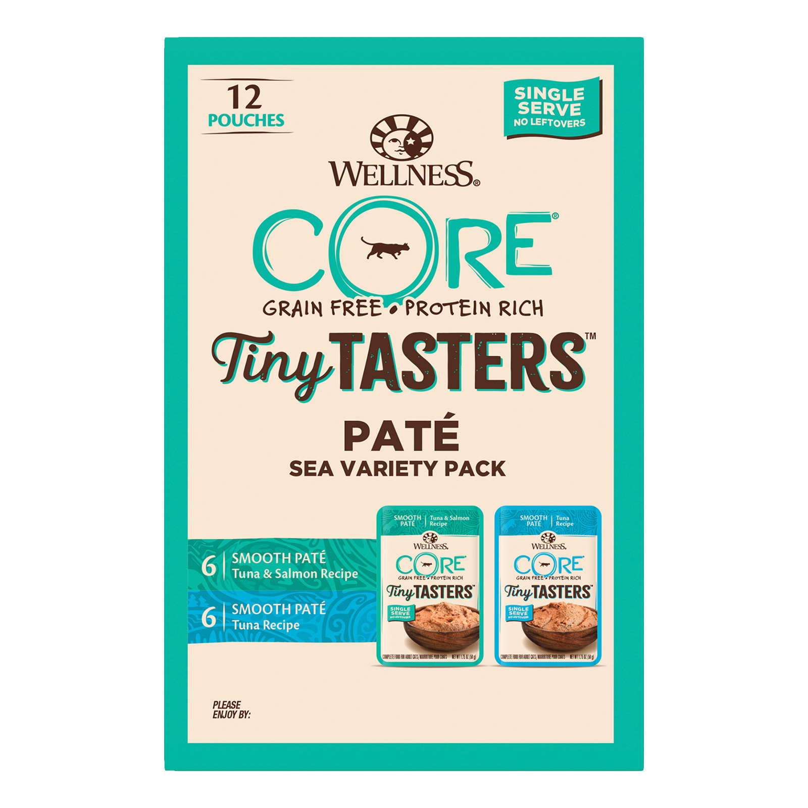 Wellness CORE Tiny Tasters Pate Seafood Variety Pack For Cats for Food