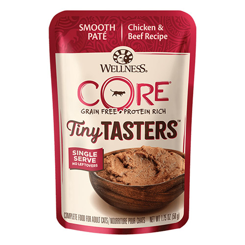 Wellness CORE Tiny Tasters Chicken & Beef Pate for Cats for Food