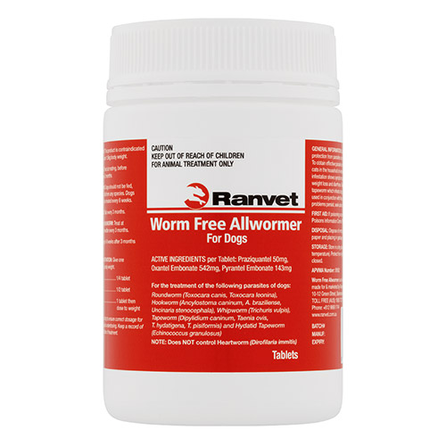 Ranvet Allwormer For Small Dog 10 Kg