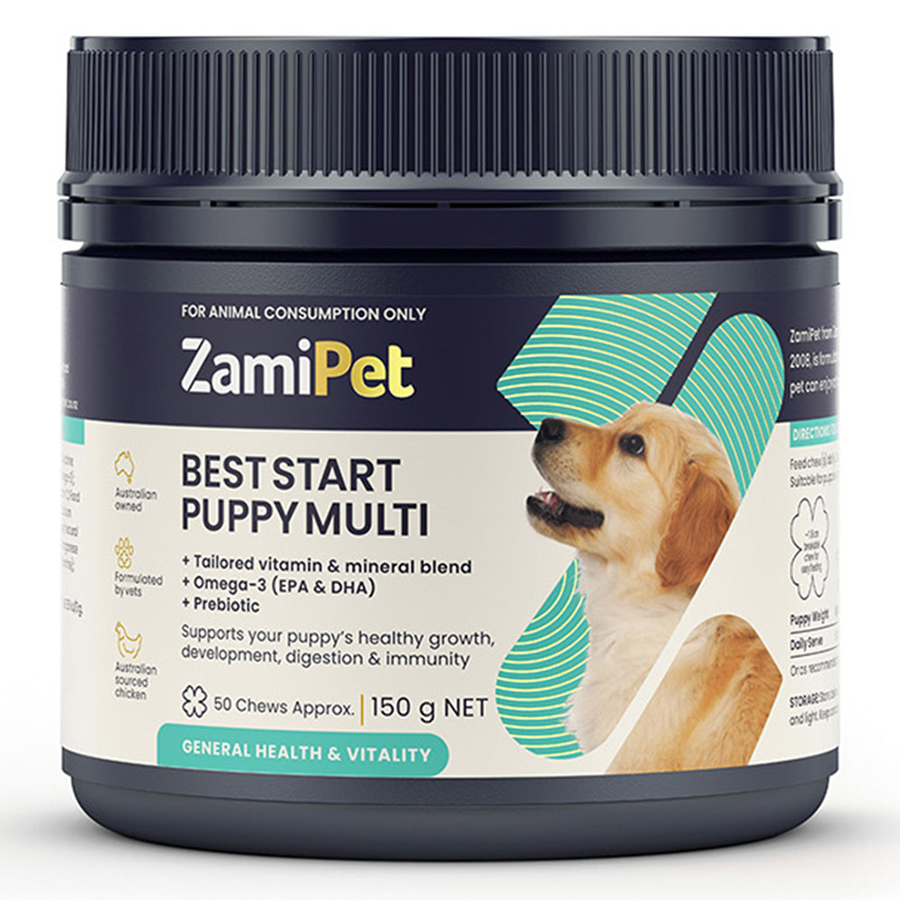 Canine Multi Pro Chews For Dogs ZamiPet Best Start Puppy Multi Vitamin Chews for Dog - Essential