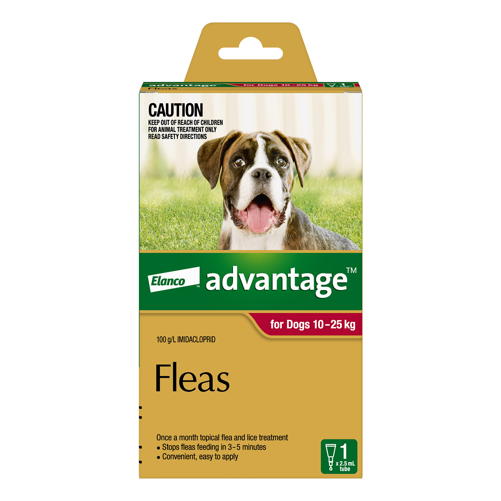 Buy Advantage For Large Dogs 10 To 25kg (Red) - Free Shipping