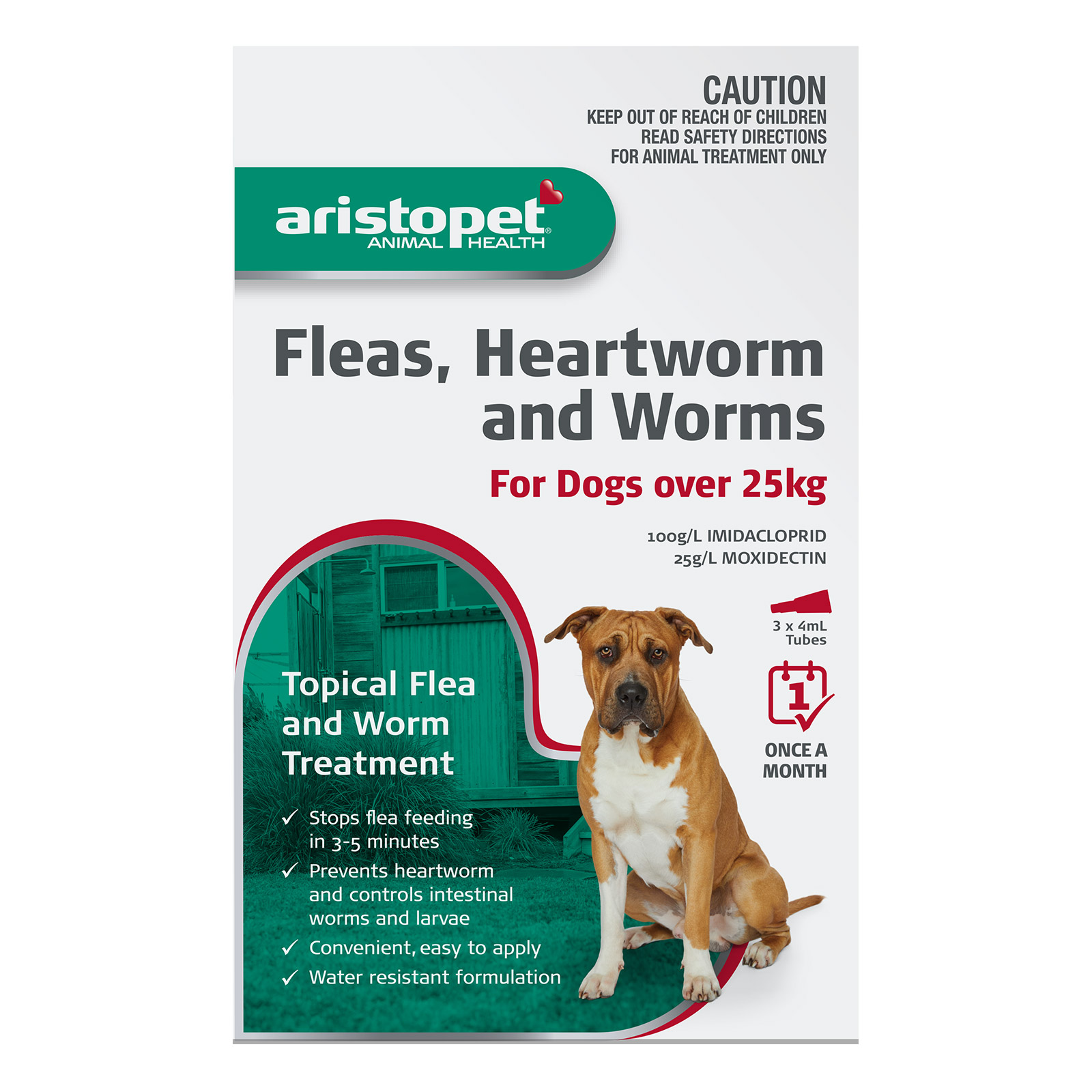 Aristopet Spot-on Treatment for Dog Over 25 Kg Red