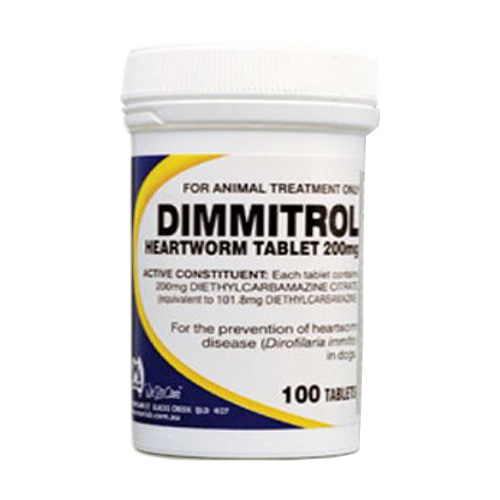 Dimmitrol Tablets For Medium Dogs 200Mg (Yellow)