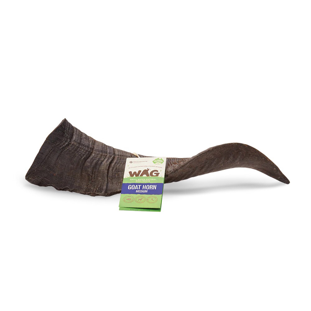 Buy Wag Goat Horn Dog Treats Medium Free Shipping