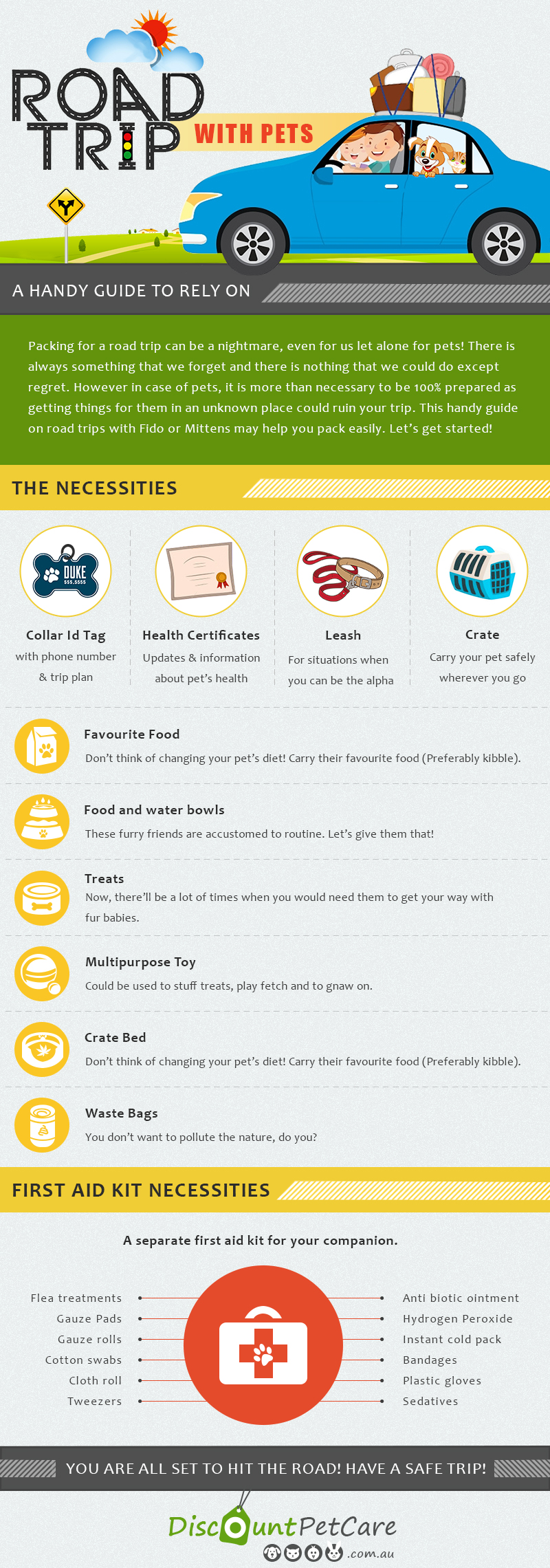Road Trip With Pets A Handy Guide To Rely on DiscountPetCare