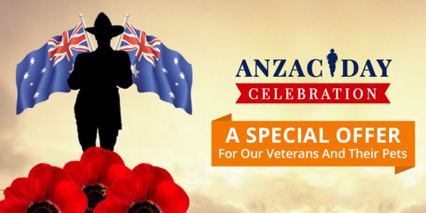 Anzac Day Celebration A Special Offer For Our Veterans And Their Pets