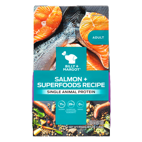 billy and margot dog adult salmon & superfoods