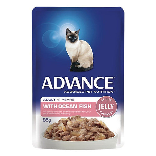 Advance Adult Cat Ocean Fish in Jelly Wet Food Pouch