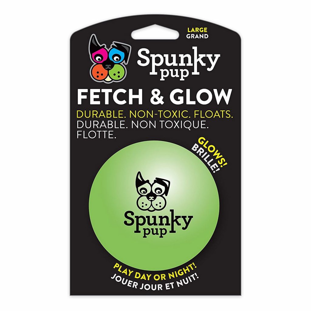 spunky pup fetch and glow ball