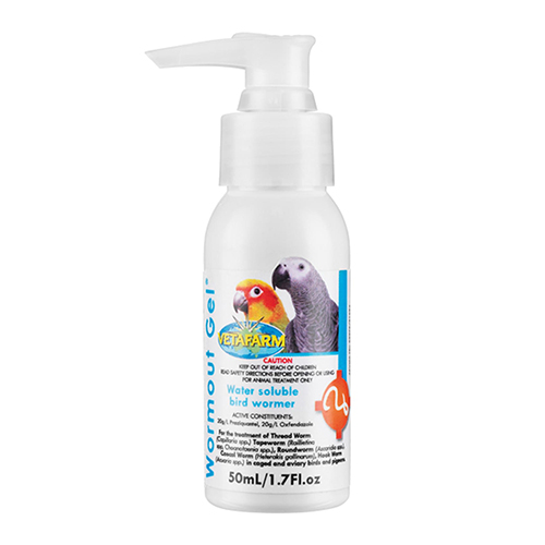 VetaFarm Wormout Gel for Birds for Bird Supplies