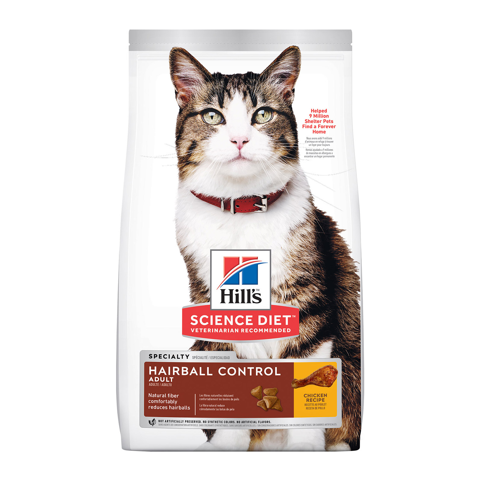 Hill's Science Diet Adult Hairball Control Chicken Dry Cat Food
