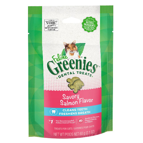 Greenies Feline Dental Treats Salmon Flavour for Cats 60 gm