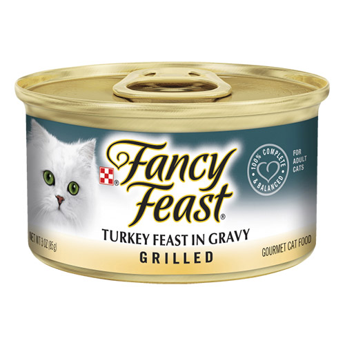 Fancy Feast Cat Adult Grilled Turkey Feast in Gravy 85g X 24 Cans