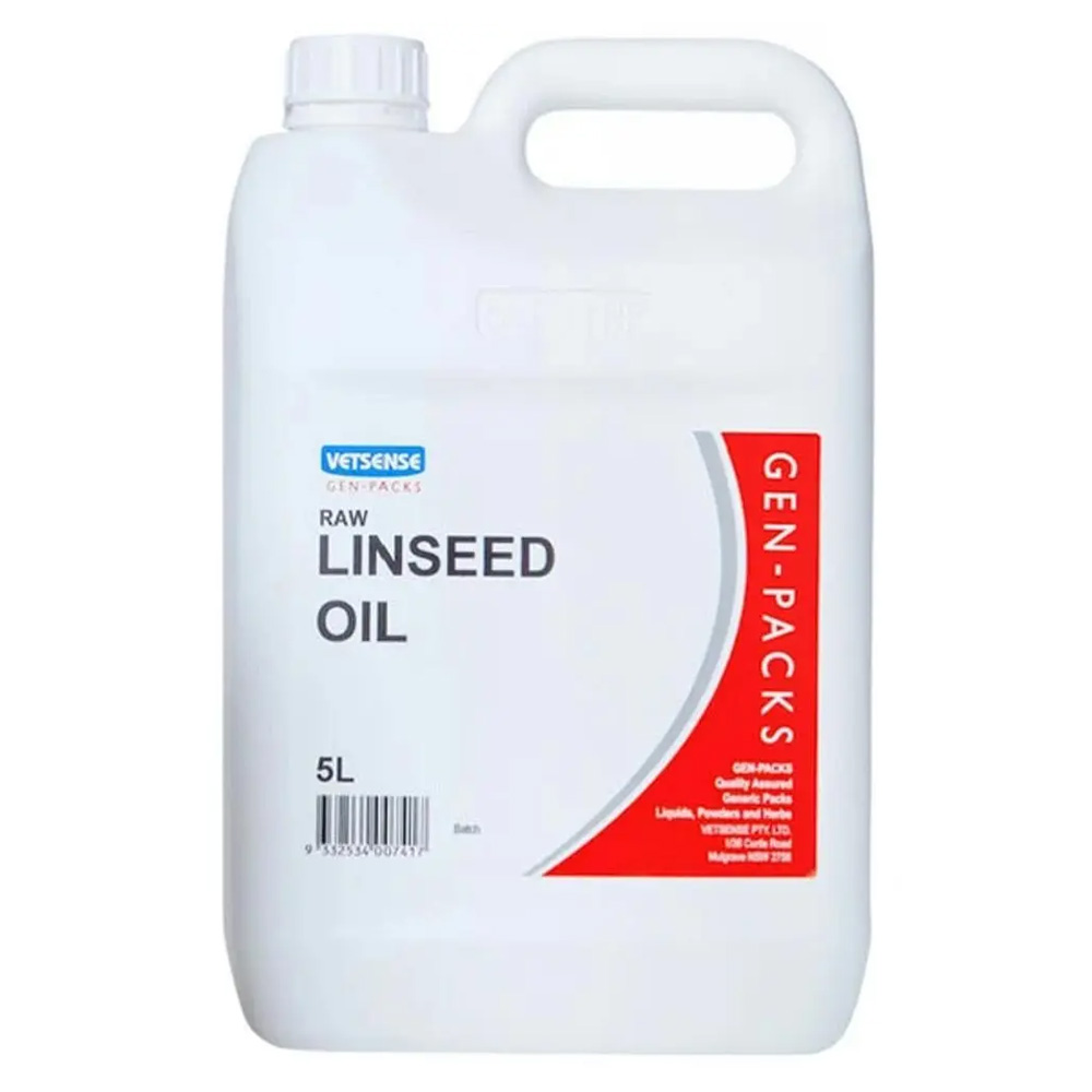 Vetsense Gen-Packs Raw Linseed Oil Animal Feed Supplement for Farm Animals