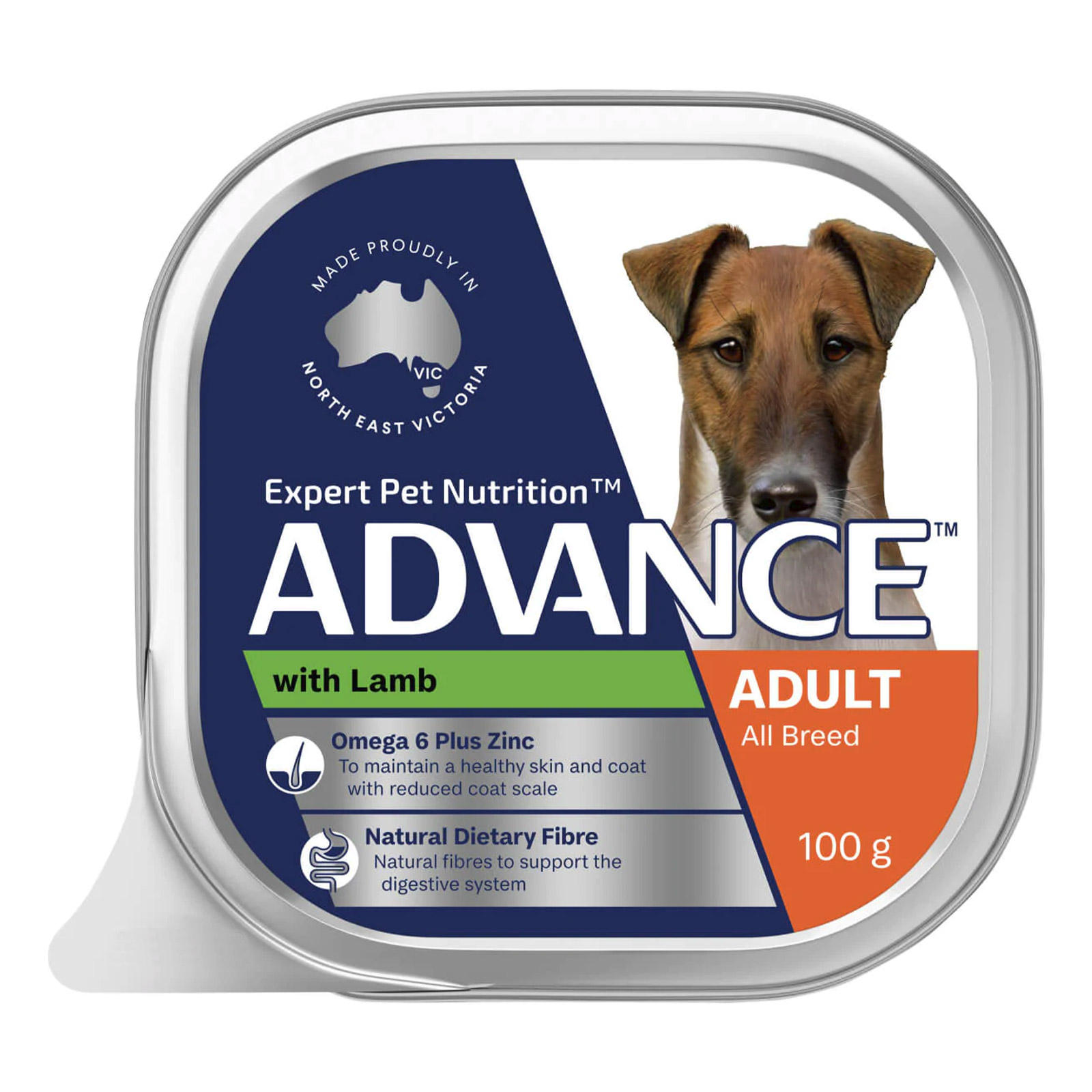 Advance Single Serve Adult Wet Food Lamb with Rice for Food Supplies