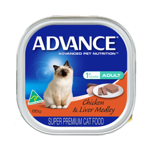 Advance Adult Cat with Chicken & Liver Medley Cans 85 Gm