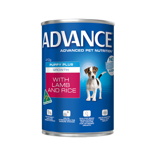 Advance Puppy Plus Growth with Lamb & Rice Cans 410 Gm