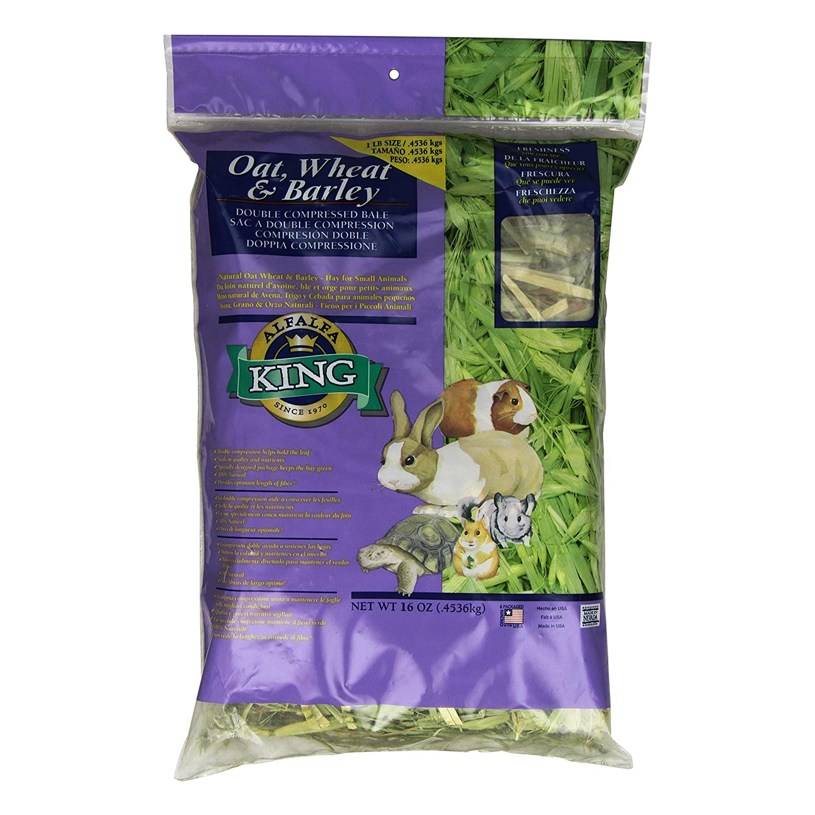 Alfalfa King Oat, Wheat & Barley Hay for Food