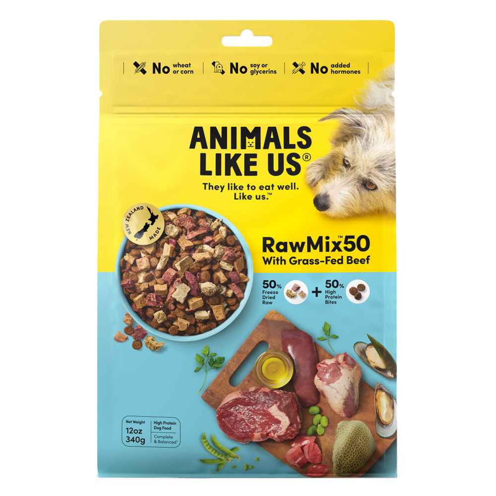 Animals Like Us RawMix50 with Grass-Fed Beef Dry Dog Food for Food
