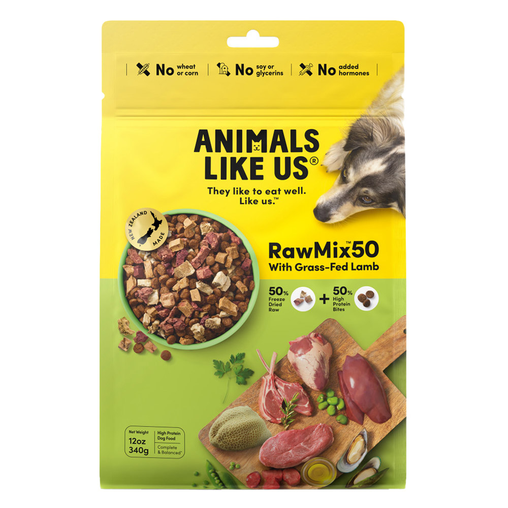 Animals Like Us RawMix50 with Grass-Fed Lamb Dry Dog Food for Food