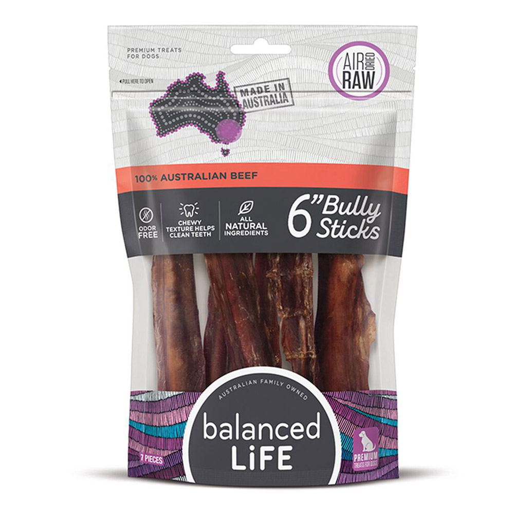 Balanced Life Bully Sticks Dog Treats 7pk for Dogs