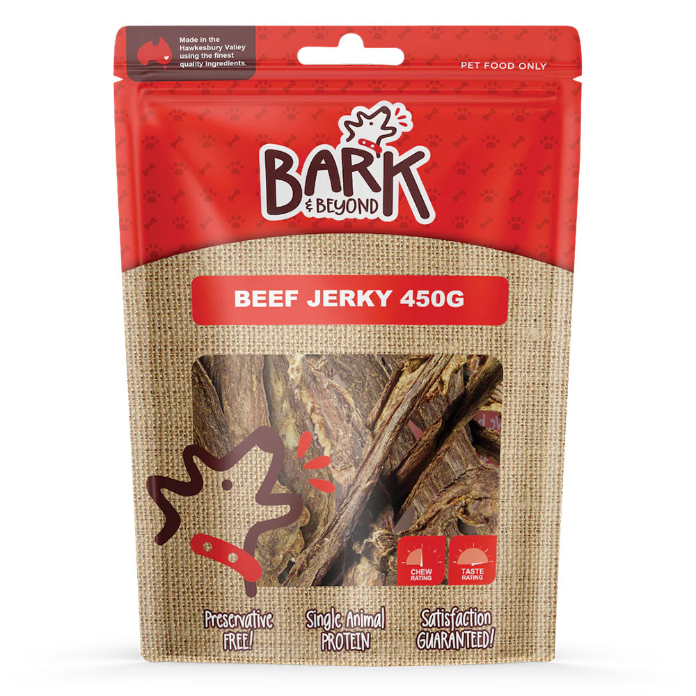 Bark & Beyond Beef Jerky Dog Treats for Dogs