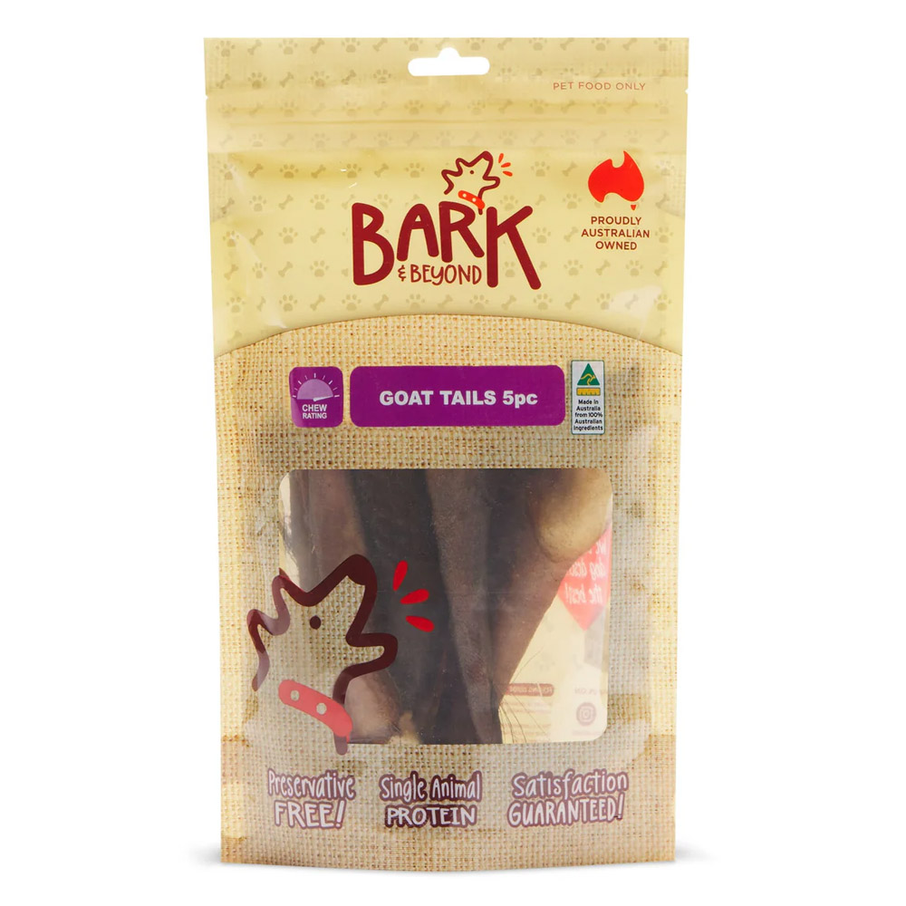 Bark & Beyond Goat Tails Dog Treats for Dogs