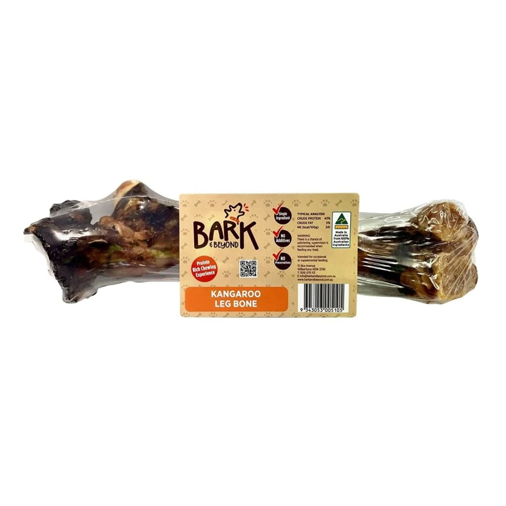 Bark & Beyond Kangaroo Leg Bone Dog Treats for Dogs