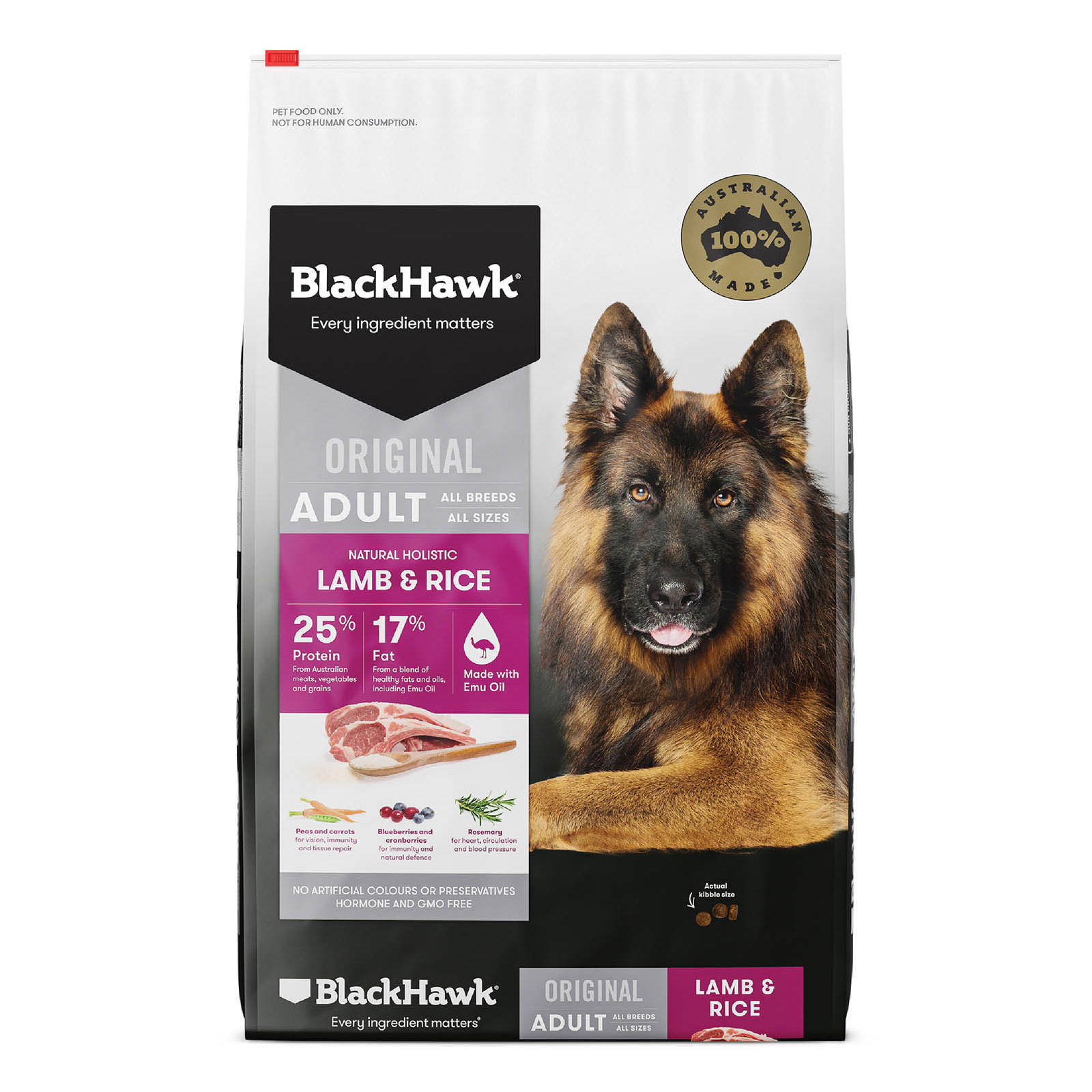 Black Hawk Adult Lamb and Rice Dry Dog Food for Food