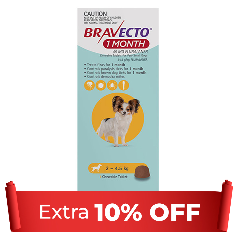 Bravecto 1 Month Chew for Dogs for Dogs Supplies
