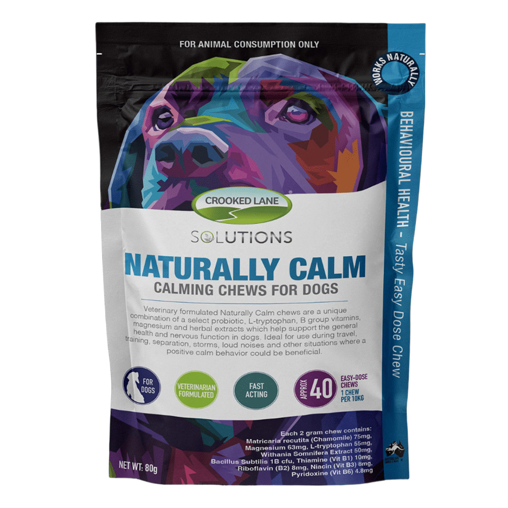 Crooked Lane Naturally Calm Calming Chews for Dogs for Dogs Supplies