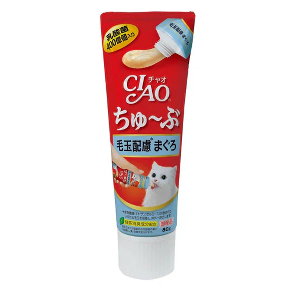Ciao Churu Tube Hairball Tuna Recipe for Cats