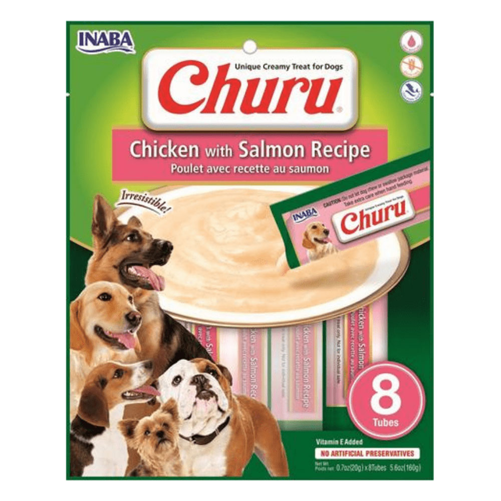 Inaba Churu Chicken with Salmon Recipe Dog Treat for Dogs