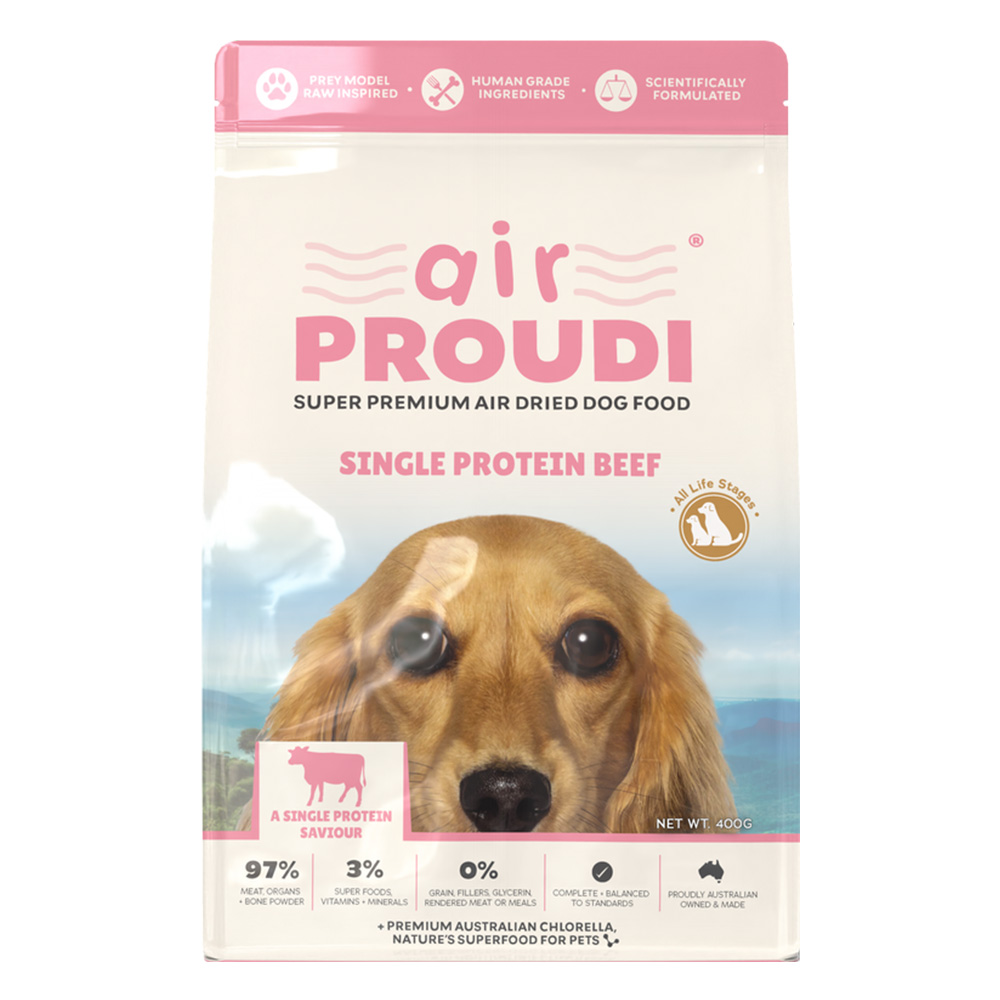 Air Proudi Single Protein Beef Super Premium Air Dried Dog Food for Food Supplies
