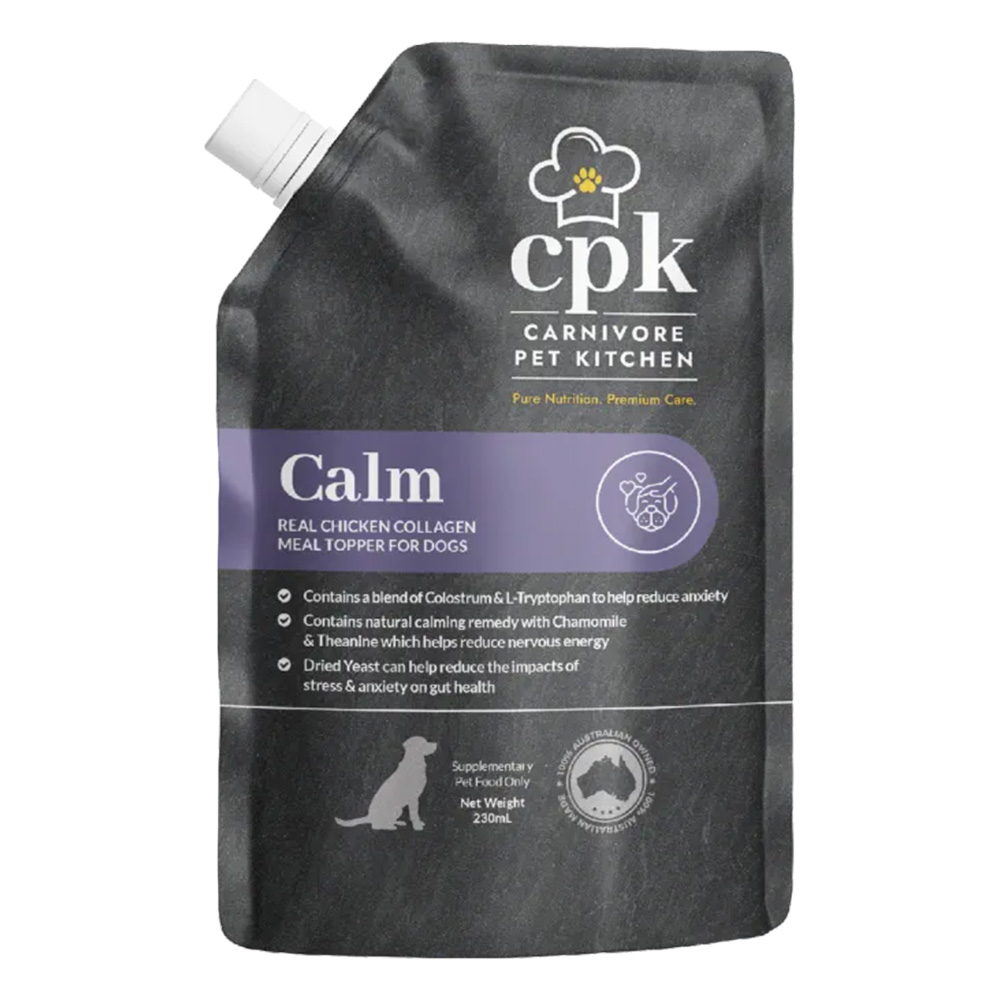Carnivore Pet Kitchen Calm Real Chicken Collagen Meal Topper for Dogs for Food Supplies
