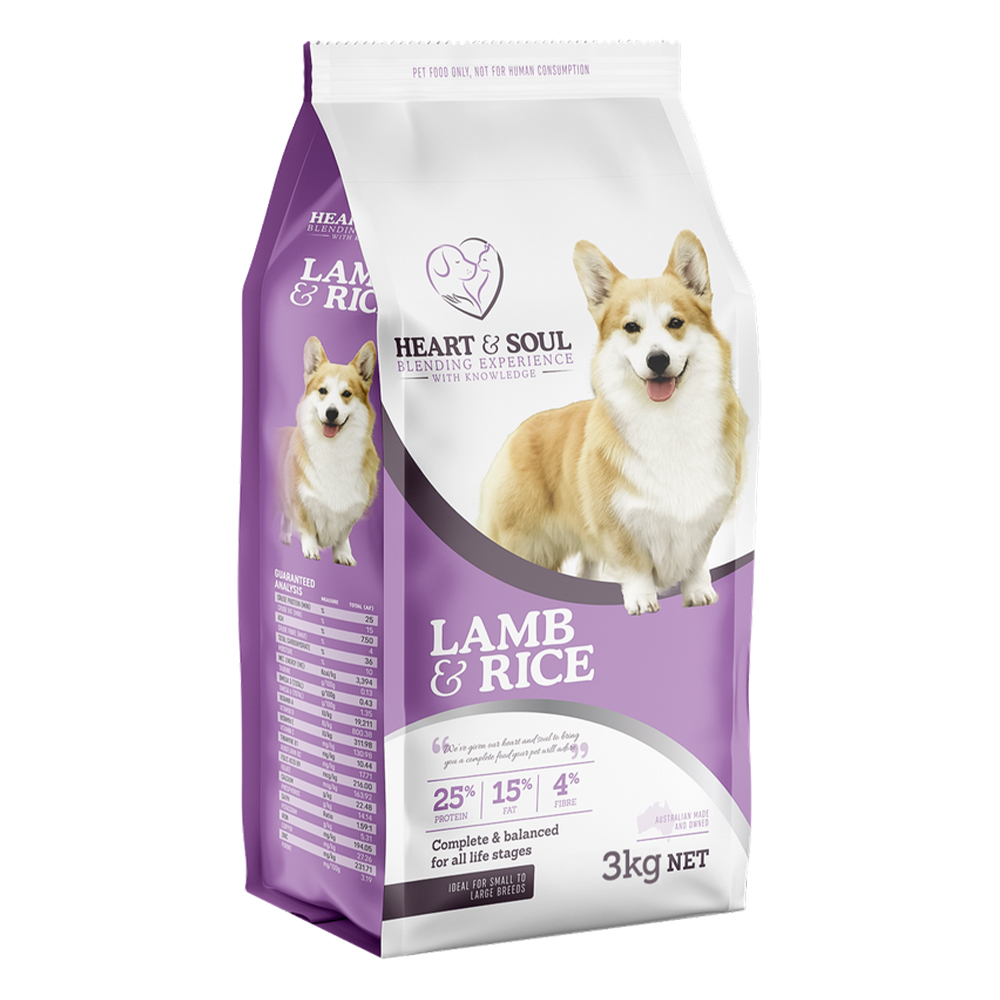 Heart & Soul Lamb & Rice Dry Dog Food for Food Supplies